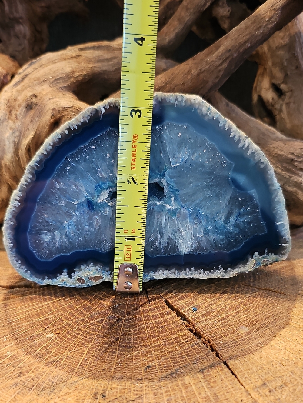Blue Agate Geode Decorative Slice - Home Accent - Picture 2 of 7